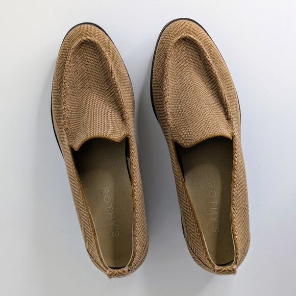 Rothy's Lug Loafer 11.5 Teak Herringbone Washable Recycled Platform - Picture 11 of 15